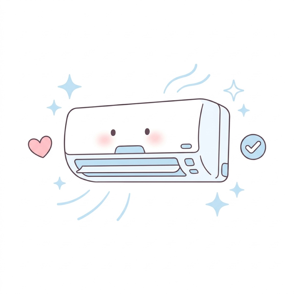 エアコンが長持ちするイラスト