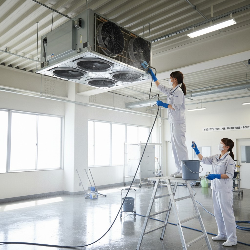 完成したクリーンなエアコン